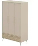 PAIDI Kleiderschrank Eefje , beige , Ma&szlig;e (cm): B: 123,5 H: 203,5 T: 57.1