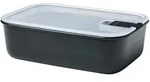 Mepal Frischhaltedose Easyclip , schwarz , Glas,Kunststoff , Ma&szlig;e (cm): B:...