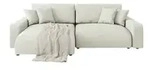 S-STYLE Ecksofa Emma , beige , Ma&szlig;e (cm): B: 234 H: 78