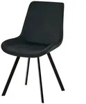 Esszimmerstuhl Corvin , schwarz , Ma&szlig;e (cm): B: 53 H: 89