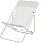 Lafuma Liegestuhl klappbar Maxi Transat , beige , Ma&szlig;e (cm): B: 62 H: 83 T: 94.0