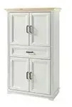 Badschrank Varese , wei&szlig; , Ma&szlig;e (cm): B: 83 H: 138 T: 43.0