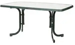 Sieger Klapptisch Mecalit-Pro , gr&uuml;n , Ma&szlig;e (cm): B: 90 H: 72