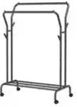 Kleiderst&auml;nder Pataye , schwarz , Kunststoff,Metall , Ma&szlig;e (cm): B: 103,5 H:...