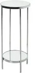 Blumens&auml;ule Husby , silber , Ma&szlig;e (cm): H: 66 &Oslash;: 29