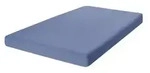 como Boxspring-Spannbettlaken Uni Jersey 3700 , blau , Ma&szlig;e (cm): B: 90