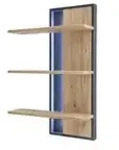 Woodford Wandregal Oakland , holzfarben , Ma&szlig;e (cm): B: 70 H: 105 T: 24.0