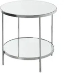 Beistelltisch Husby , silber , Ma&szlig;e (cm): H: 46 &Oslash;: 45