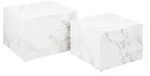 Couchtisch 2er Set Chioggio , wei&szlig; , Ma&szlig;e (cm): B: 58 H: 40