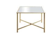 Beistelltisch , gold , Ma&szlig;e (cm): B: 60 H: 45