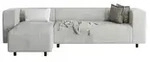 S-STYLE Ecksofa Oskar , grau , Ma&szlig;e (cm): B: 240 H: 65