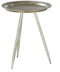 Beistelltisch Harsum , gold , Ma&szlig;e (cm): H: 47 &Oslash;: 38