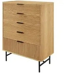 Kommode , holzfarben , Ma&szlig;e (cm): B: 80 H: 113