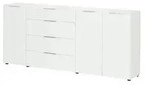 Sideboard Vitreo Neo , wei&szlig; , Ma&szlig;e (cm): B: 226 H: 99 T: 40.0