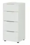 Kommode Vitreo Neo , wei&szlig; , Ma&szlig;e (cm): B: 45 H: 99 T: 40.0