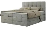 Motor Boxspringbett mit Bettkasten Vittoria , grau , Ma&szlig;e (cm): B: 148 H: 124