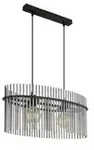 Globo Lighting Pendelleuchte , schwarz , Ma&szlig;e (cm): B: 60 H: 140
