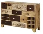 Sideboard Delhi , holzfarben , Ma&szlig;e (cm): B: 114 H: 80 T: 39.0