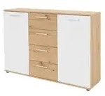 Kommode Jelsi , holzfarben , Ma&szlig;e (cm): B: 120 H: 85 T: 35.0