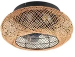 Deckenleuchte mit Ventilator , braun , Ma&szlig;e (cm): B: 50 H: 21 T: 50.0