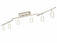 Paul Neuhaus LED-Deckenstrahler mit 6 quadratischen Spots , silber , Maße (cm): B: