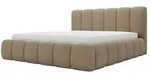 GrainGold Polsterbett mit Stauraum Cloud Boucl&eacute;-Stoff , braun , Ma&szlig;e (cm): B: 205