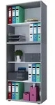 Regal Lona , grau , Ma&szlig;e (cm): B: 70 H: 183 T: 37.0