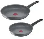 Tefal 2er-Pfannenset Healthy Chef , grau , Aluminium