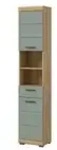 Hochschrank SCHLOONSEE Breite 37cm 2 T&uuml;r 1 Schubkasten 2 offene F&auml;cher 