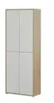 Mehrzweckschrank Bolognano , grau , Ma&szlig;e (cm): B: 74,3 H: 192 T: 34.8