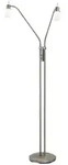 Paul Neuhaus LED- Stehleuchte 2-flammig nickel matt , silber , Ma&szlig;e (cm):...