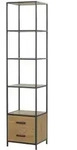 Regal Seano , holzfarben , Ma&szlig;e (cm): B: 42 H: 185 T: 35.0