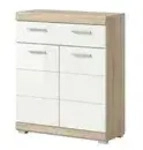 Unterschrank SCHLOONSEE Breite 74cm 2 T&uuml;r 1 Schubkasten 2 F&auml;cher MDF-Front in