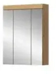 Badezimmerspiegelschrank SCHLOONSEE Breite 60cm 3 Spiegelt&uuml;ren 9 F&auml;cher 6