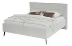 Polsterbettgestell Paulo , beige , Ma&szlig;e (cm): B: 182 H: 120