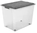 Rotho Aufbewahrungsbox , grau , Polypropylen , Ma&szlig;e (cm): B: 39,5 H: 43,5