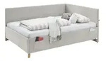 Polsterbett in Cord Cool , beige , Ma&szlig;e (cm): B: 130 H: 90