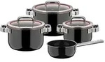 WMF Topfset Fusiontec Pro , Edelstahl , Ma&szlig;e (cm): B: 32 H: 29,5