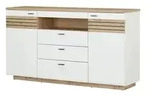 uno Sideboard Fresno , wei&szlig; , Ma&szlig;e (cm): B: 175 H: 97 T: 47.0
