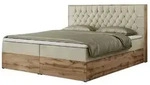 Boxbett mit Bettkasten Amore , beige , Ma&szlig;e (cm): B: 168 H: 115