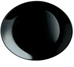 CreaTable Speiseteller Italien , schwarz , Glas , Ma&szlig;e (cm): B: 36,5 H: 10
