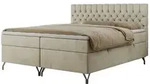 Boxbett mit Bettkasten Grimaldi , beige , Ma&szlig;e (cm): B: 164 H: 115