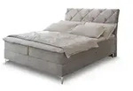 MASSENO Boxbett mit Bettkasten Macon , grau , Ma&szlig;e (cm): B: 160 H: 118