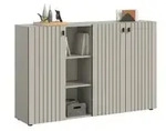 Schuhkommode Station , creme , Ma&szlig;e (cm): B: 150 H: 96