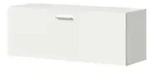 Garderobenschrank , wei&szlig; , Ma&szlig;e (cm): B: 104 H: 39