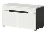 Sitzbank Canu , grau , Ma&szlig;e (cm): B: 80 H: 45