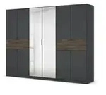 Dreht&uuml;renschrank Thurso , schwarz , Ma&szlig;e (cm): B: 271 H: 210