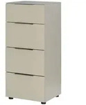 Kommode Vitreo Neo , beige , Ma&szlig;e (cm): B: 45 H: 99 T: 40.0