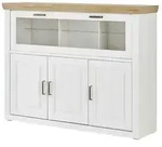 maison bleue Highboard Xanten , wei&szlig; , Ma&szlig;e (cm): B: 163 H: 123 T: 40.0