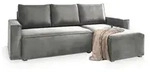 MASSENO Ecksofa mit Schlaffunktion Siles , grau , Ma&szlig;e (cm): B: 230 H: 85